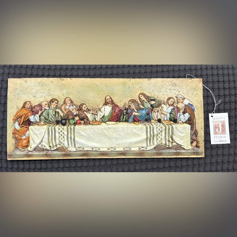 Last Supper Joseph’s Studio Roman Inc Jesus & the Last Supper Plaque New 12”